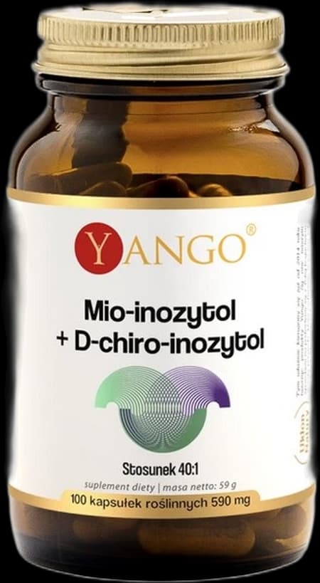 Yango - Myo-inositol + D-chiro-inositol - 100 kapslar – förpackning