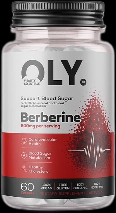 Oly - Berberin - 500 mg, 60 vegetabiliska kapslar – förpackning