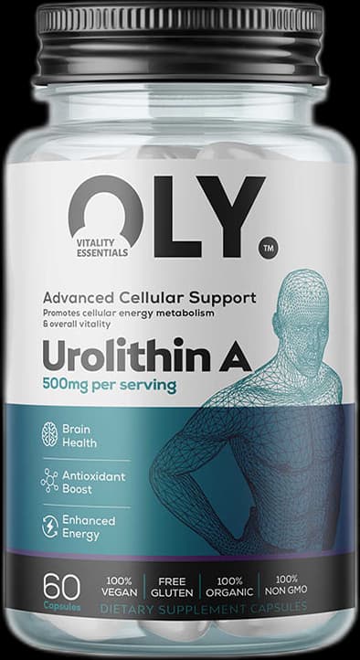 Oly - Urolitin A - 500 mg, 60 vegetabiliska kapslar – förpackning